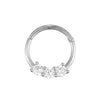 9ct white gold - cartilage earring- seolgold