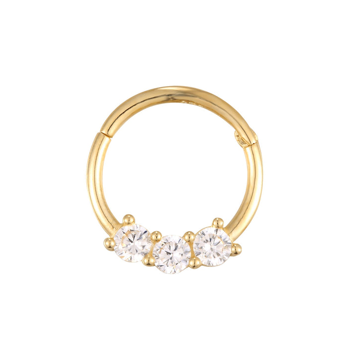 gold cartilage earring - seol-gold