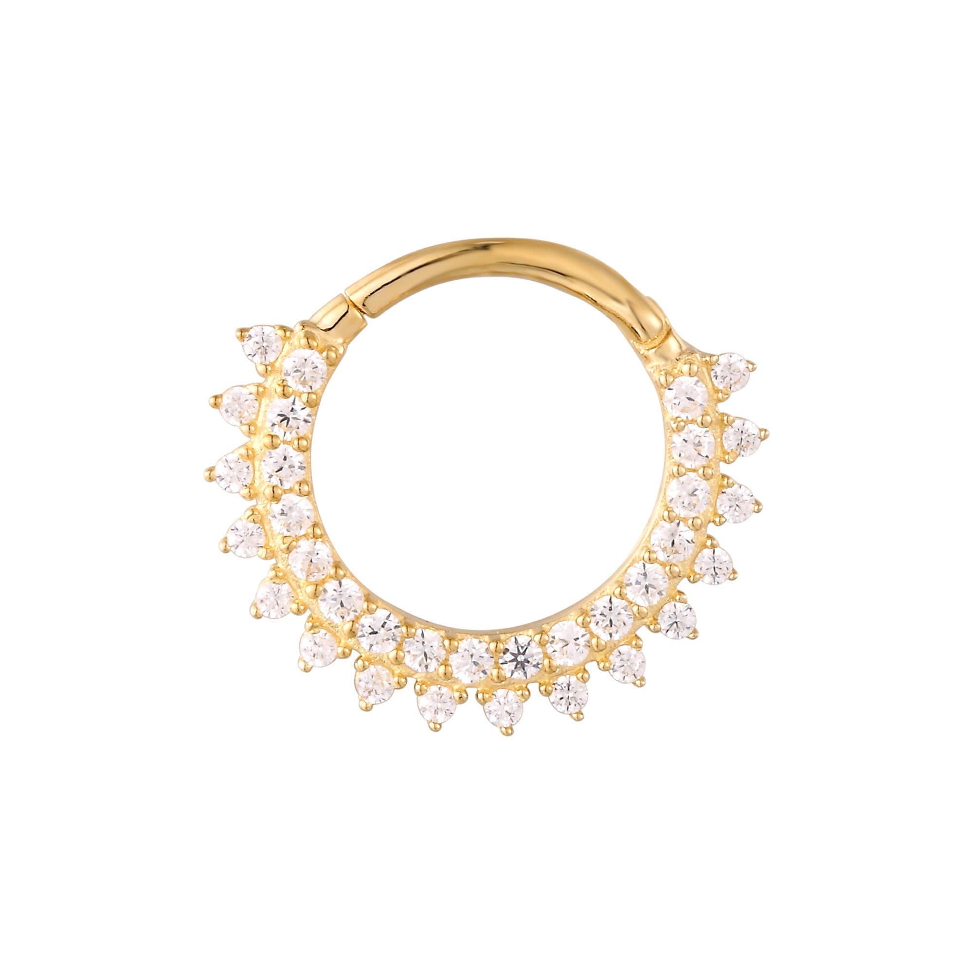 9ct Solid Gold Daith Hoop - seol gold