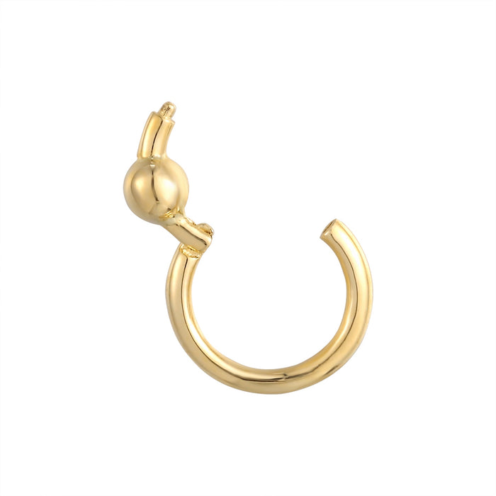 9ct clicker hoop - seol gold