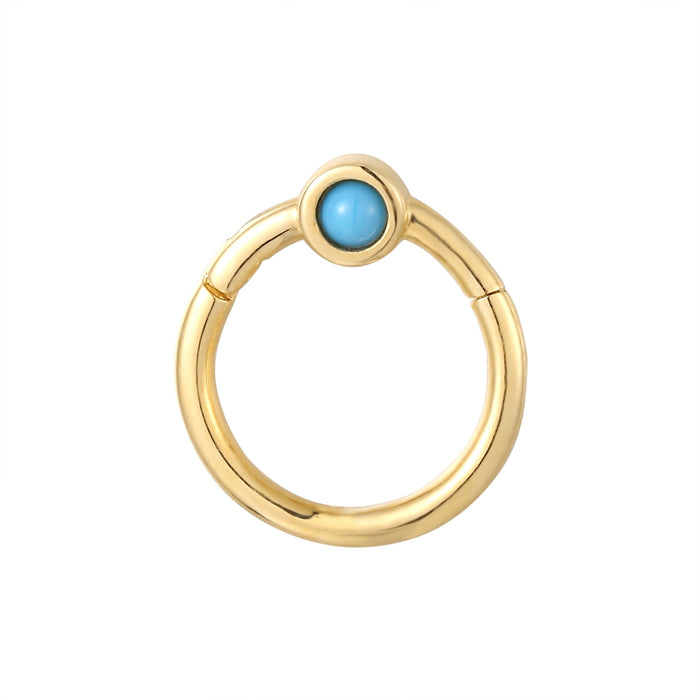 9ct clicker hoop - seol gold