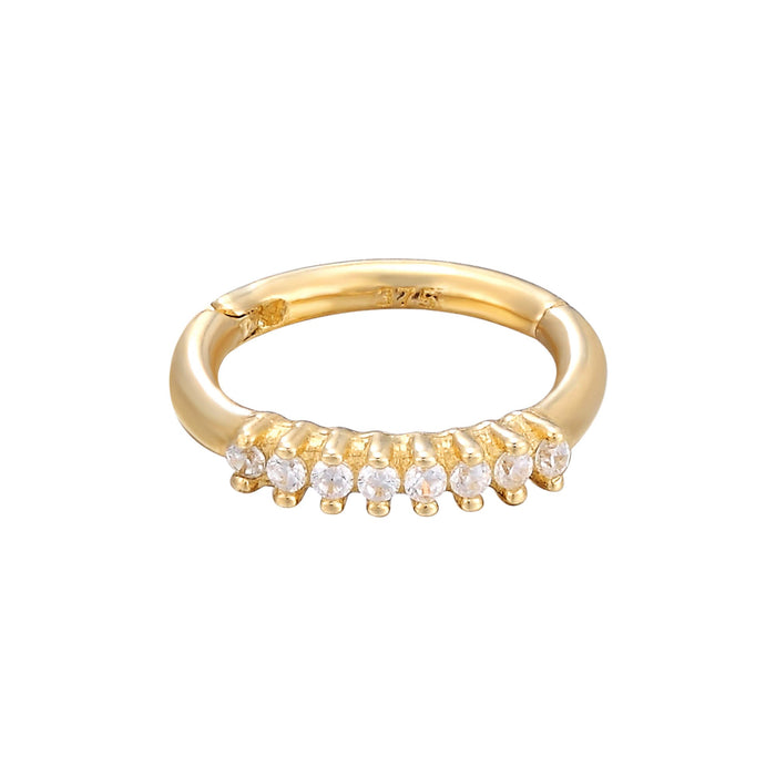 9ct Solid Gold clicker hoop - seolgold