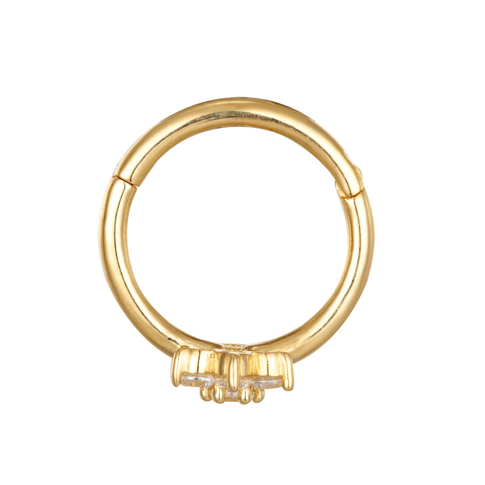 9ct Solid Gold Clicker Hoop - seol gold