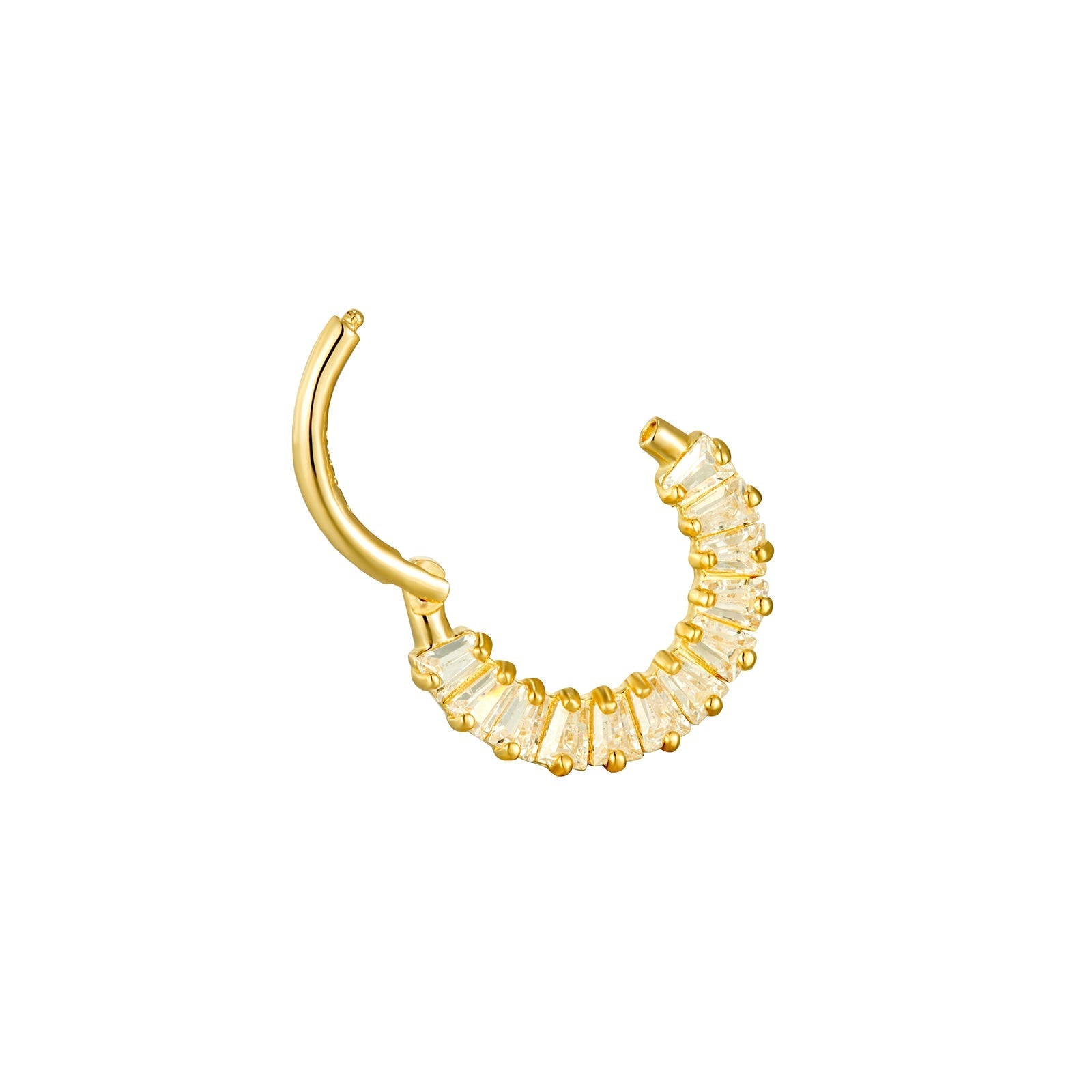 9ct Solid Gold Clicker Hoop - seolgold