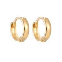 9ct Yellow Gold Tiny Huggie Hoops - seol-gold
