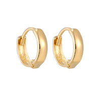 9ct Yellow Gold Tiny Huggie Hoops - seol-gold