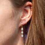cubic zirconia earring - seol-gold
