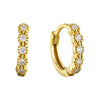 tiny gold hoops - seolgold