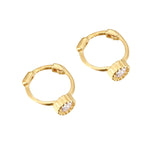 9ct gold - cartilage hoop earring- seolgold