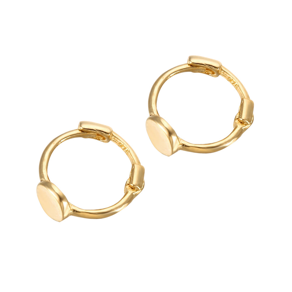 9ct gold cartilage earring - seol-gold