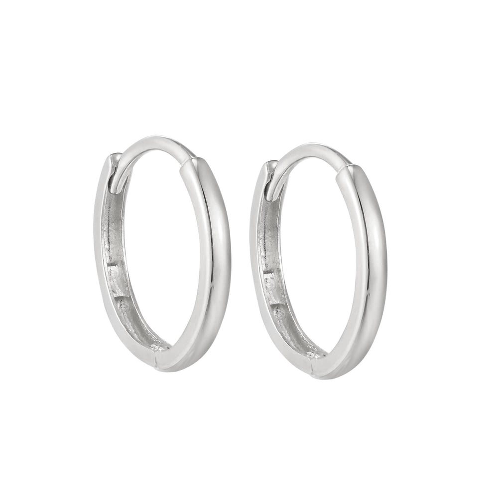 tiny silver hoops - seolgold