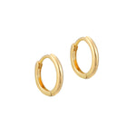 9ct gold tiny hoops - seolgold