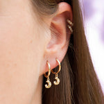 gold hoop earrings - seol-gold
