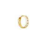 9ct Solid Gold Cage CZ Hoops