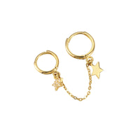9ct gold - cartilage earring - seolgold