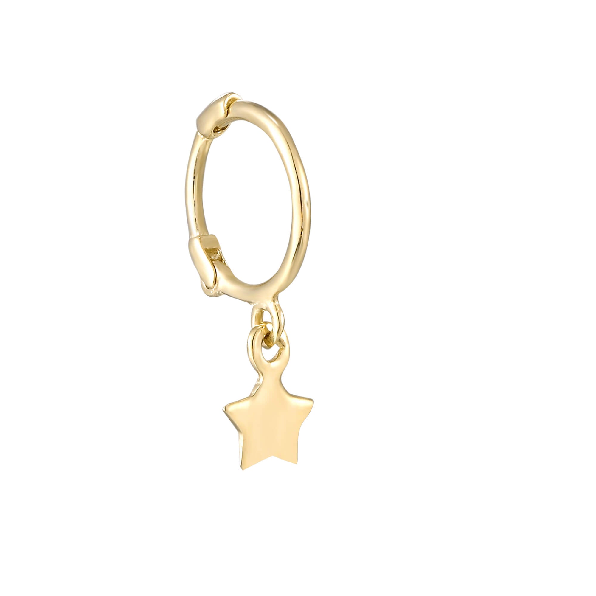 tiny gold hoop - seolgold