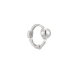 silver hoop earrings - seol-gold