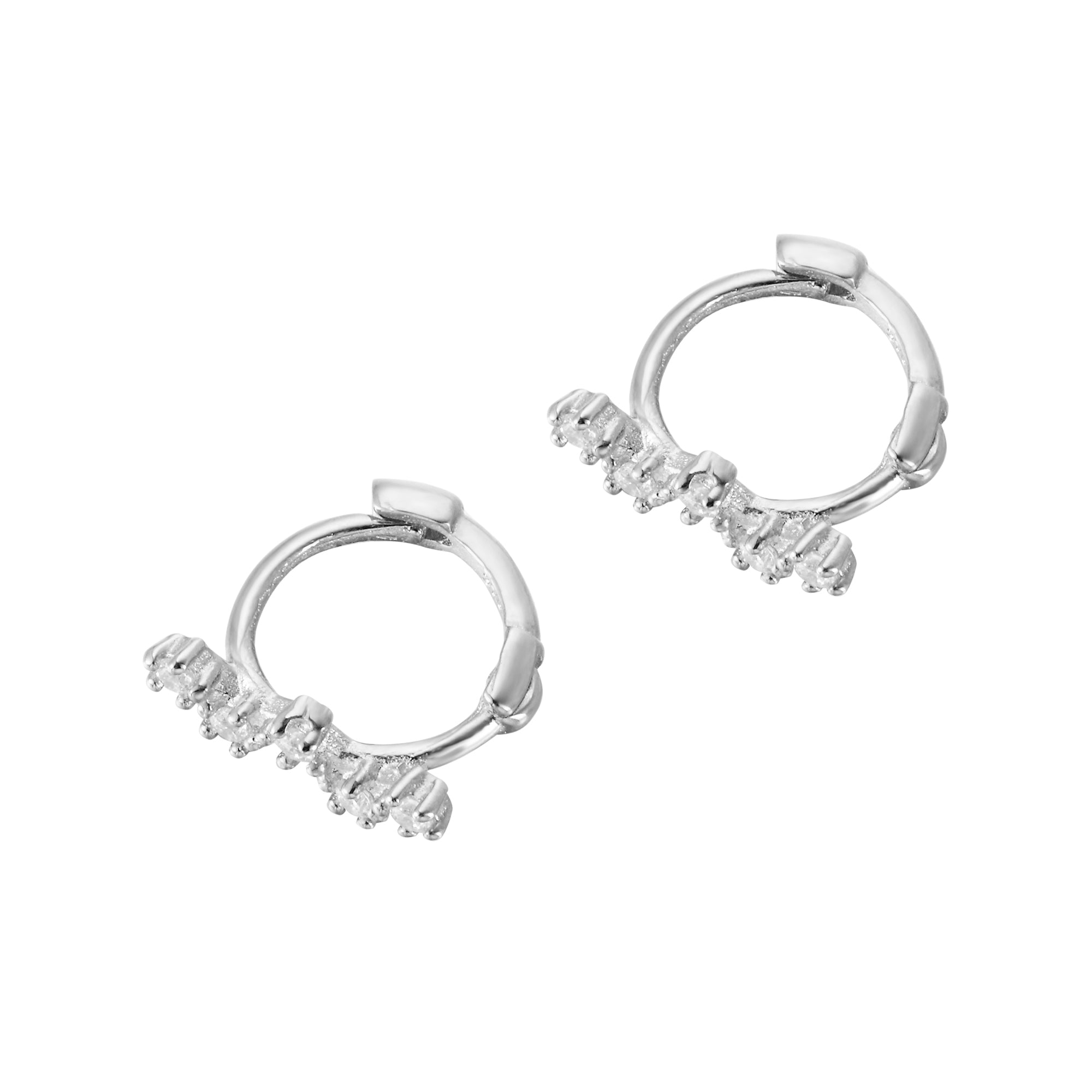 Tiny cz hoops - seolgold