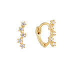 18ct Gold Vermeil Tiny Constellation Hoop Earrings