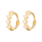 9ct gold pink hoops - seolgold