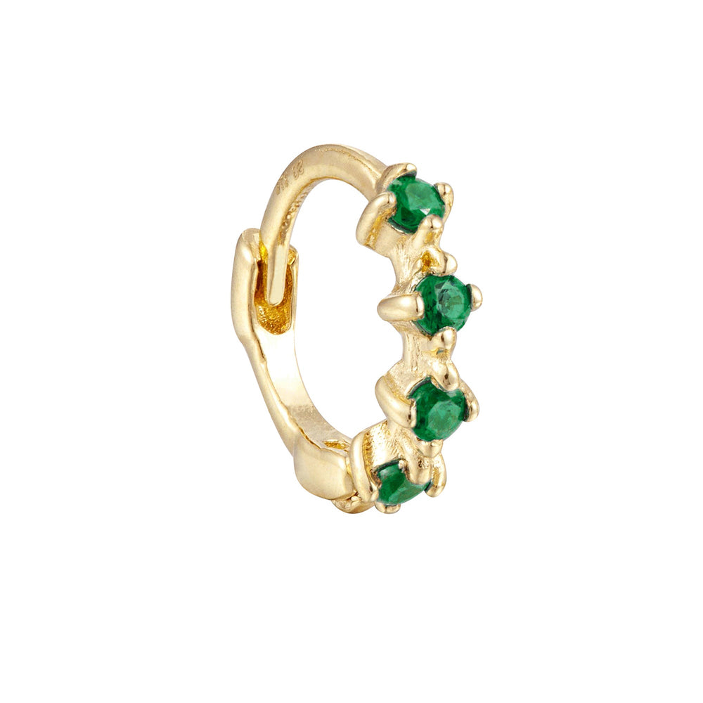 Emerald hoop - seol gold