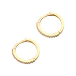 gold hoop Earrings - seol-gold