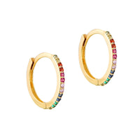 9ct Solid Gold Rainbow Earrings - seol-gold