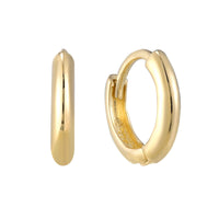 9k gold tiny gold hoops - seolgold
