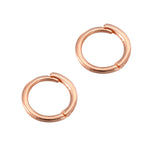 9ct Solid Rose Gold Tiny Plain Huggie Earrings