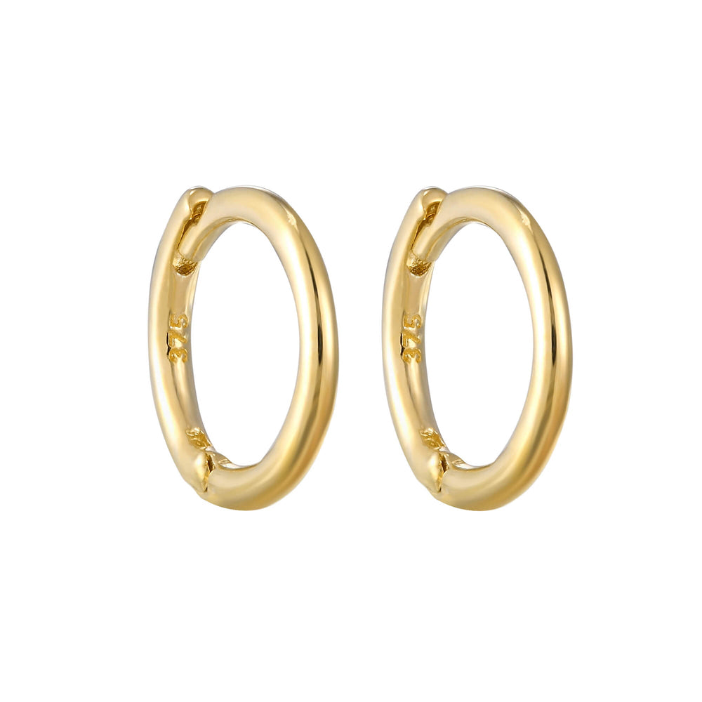 Gold Huggie Earrings - seol-gold
