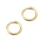 9ct Solid Gold Tiny Plain Huggie Earrings