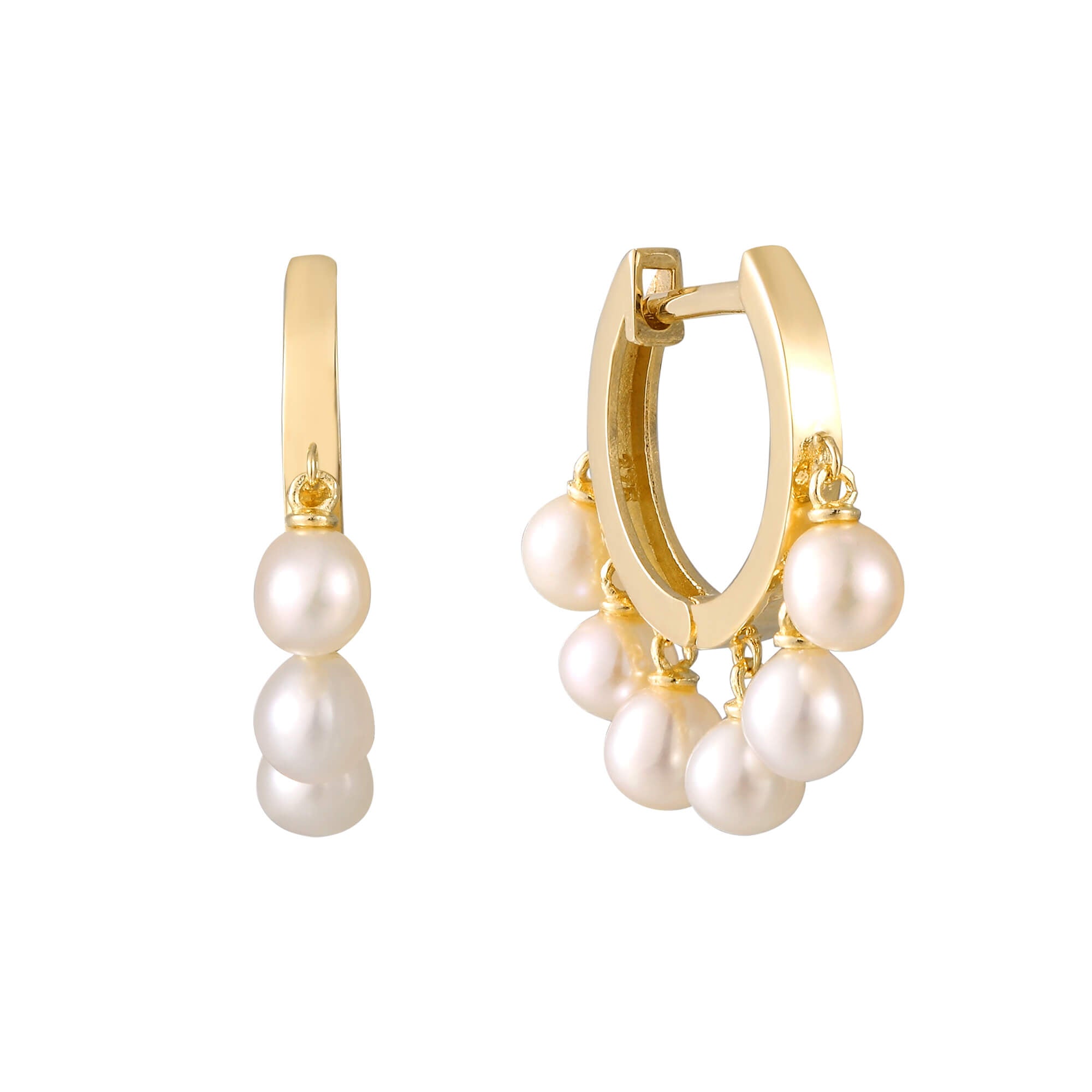 9ct Solid Gold Pearl Earrings - seolgold