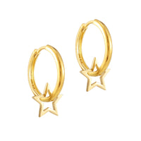 18ct Gold Vermeil hoop earring - seolgold