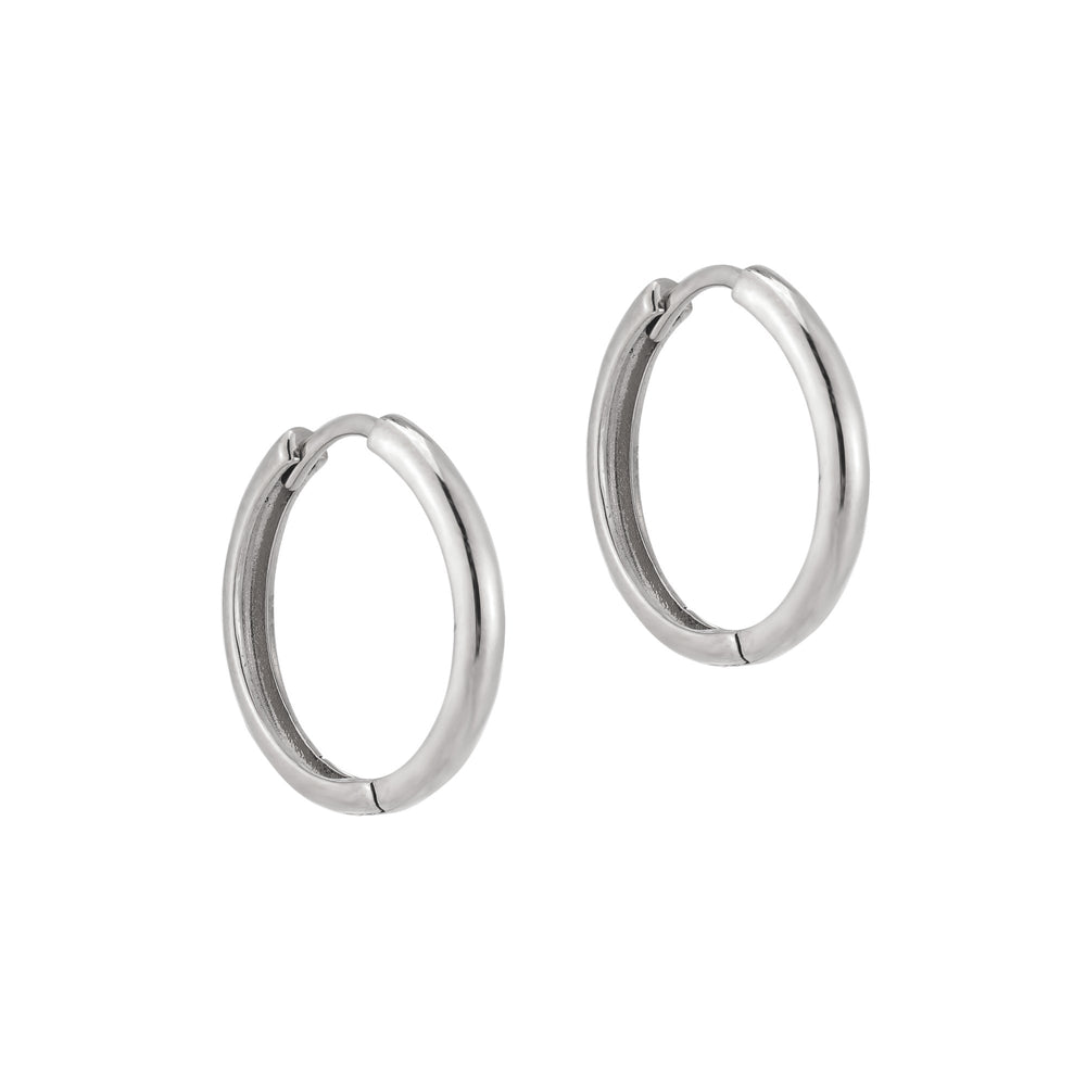 Sterling Silver 20mm Large Hoop Earrings
