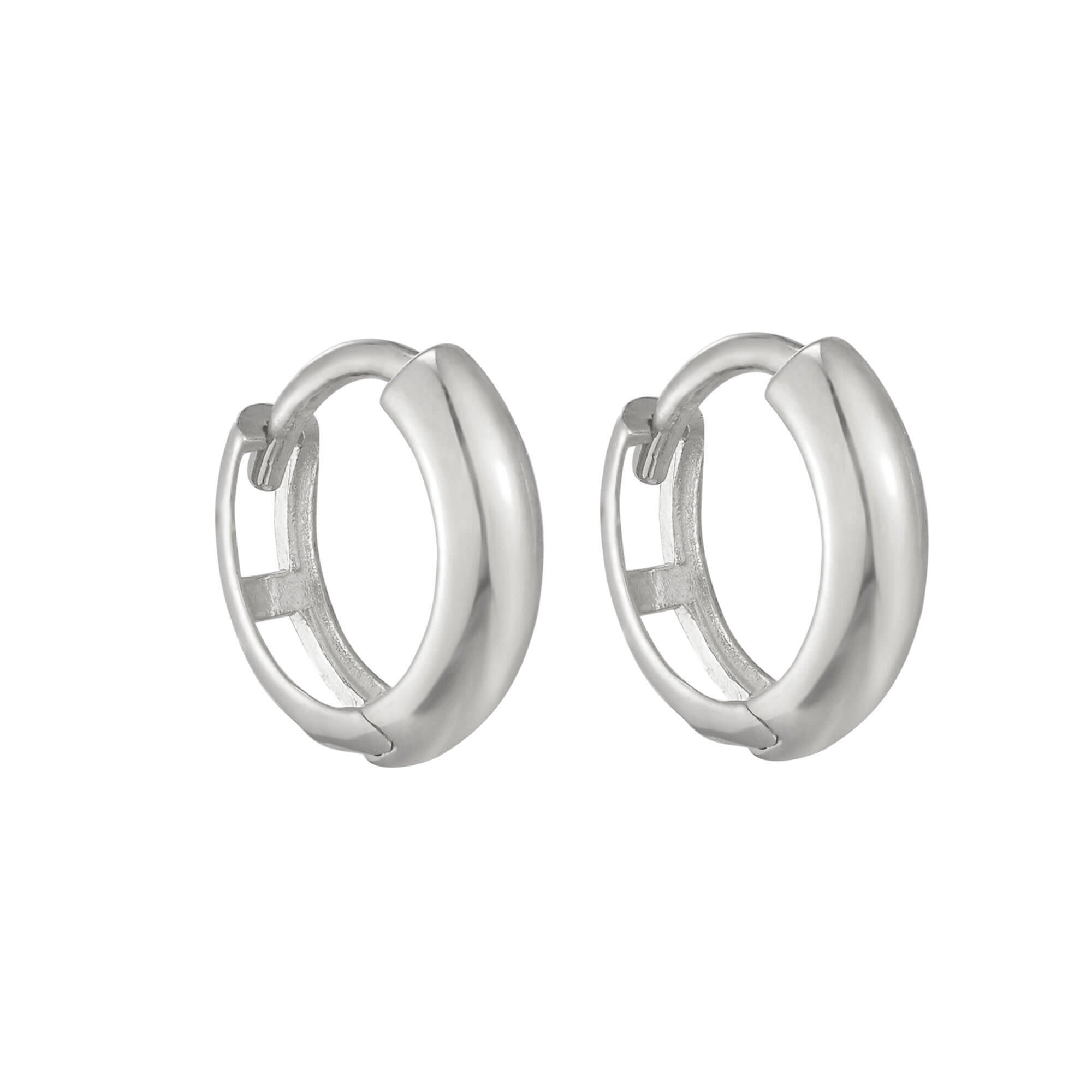 tiny silver hoop - seolgold