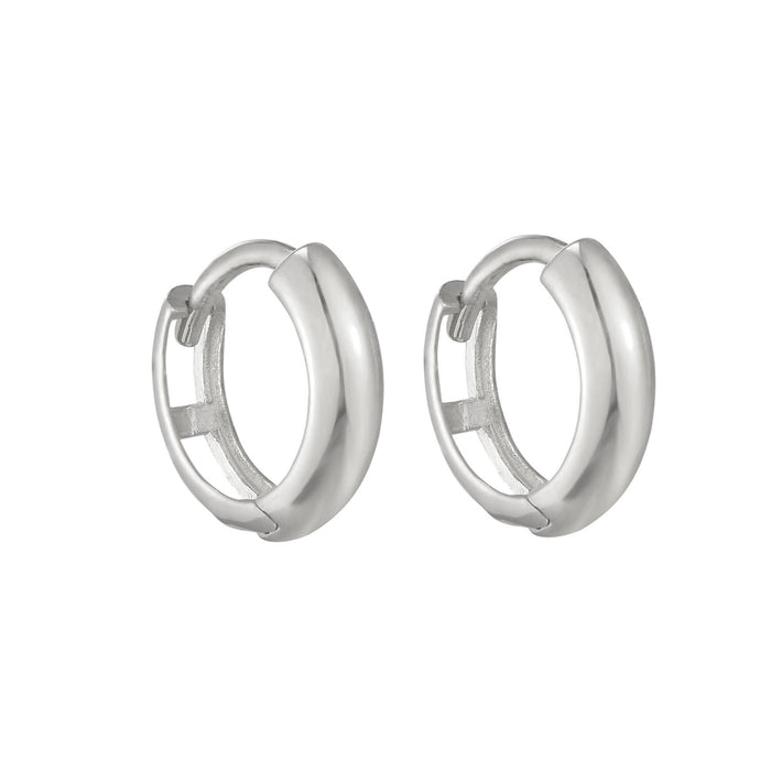 tiny silver hoop - seolgold
