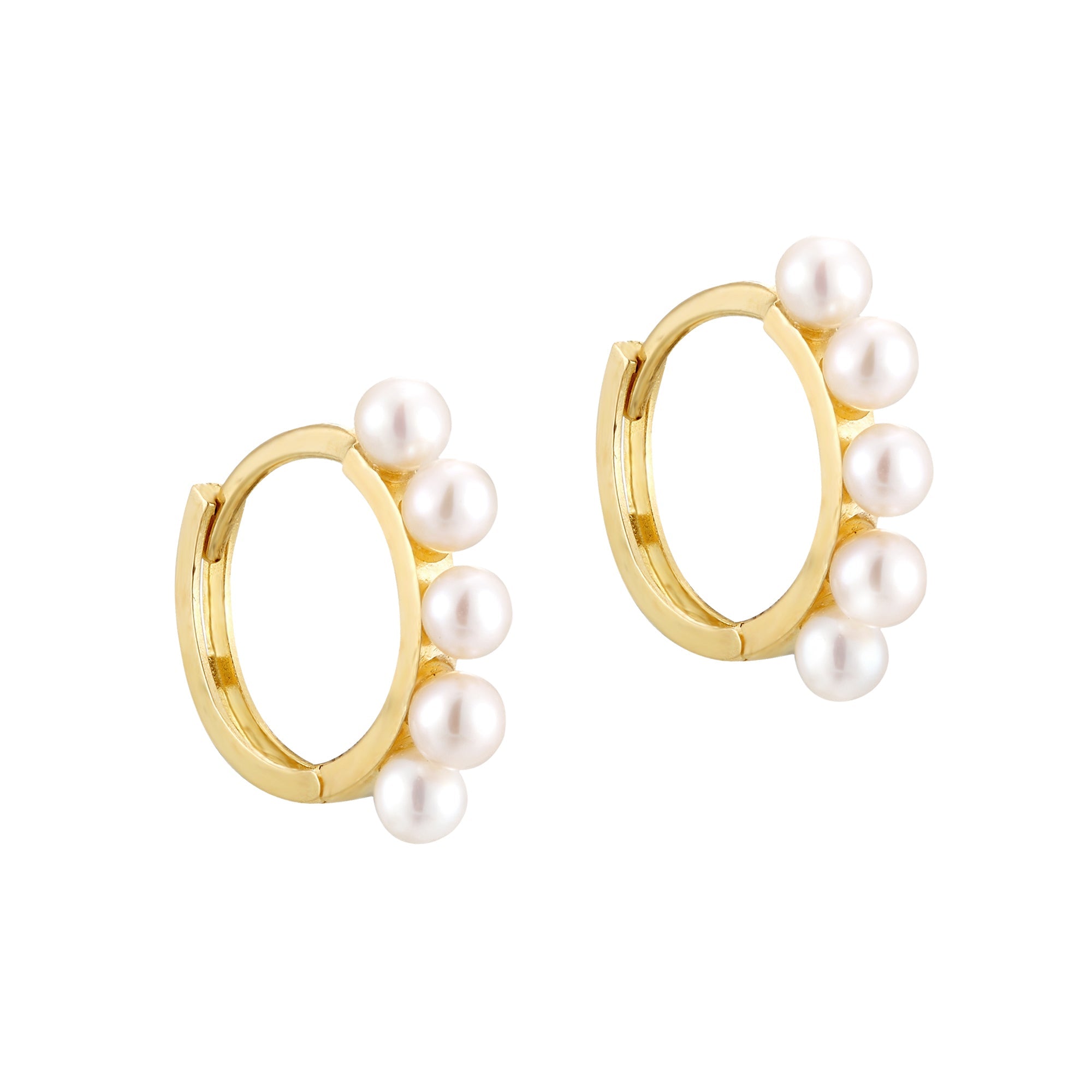  9ct Solid Gold- pearl earring - seolgold
