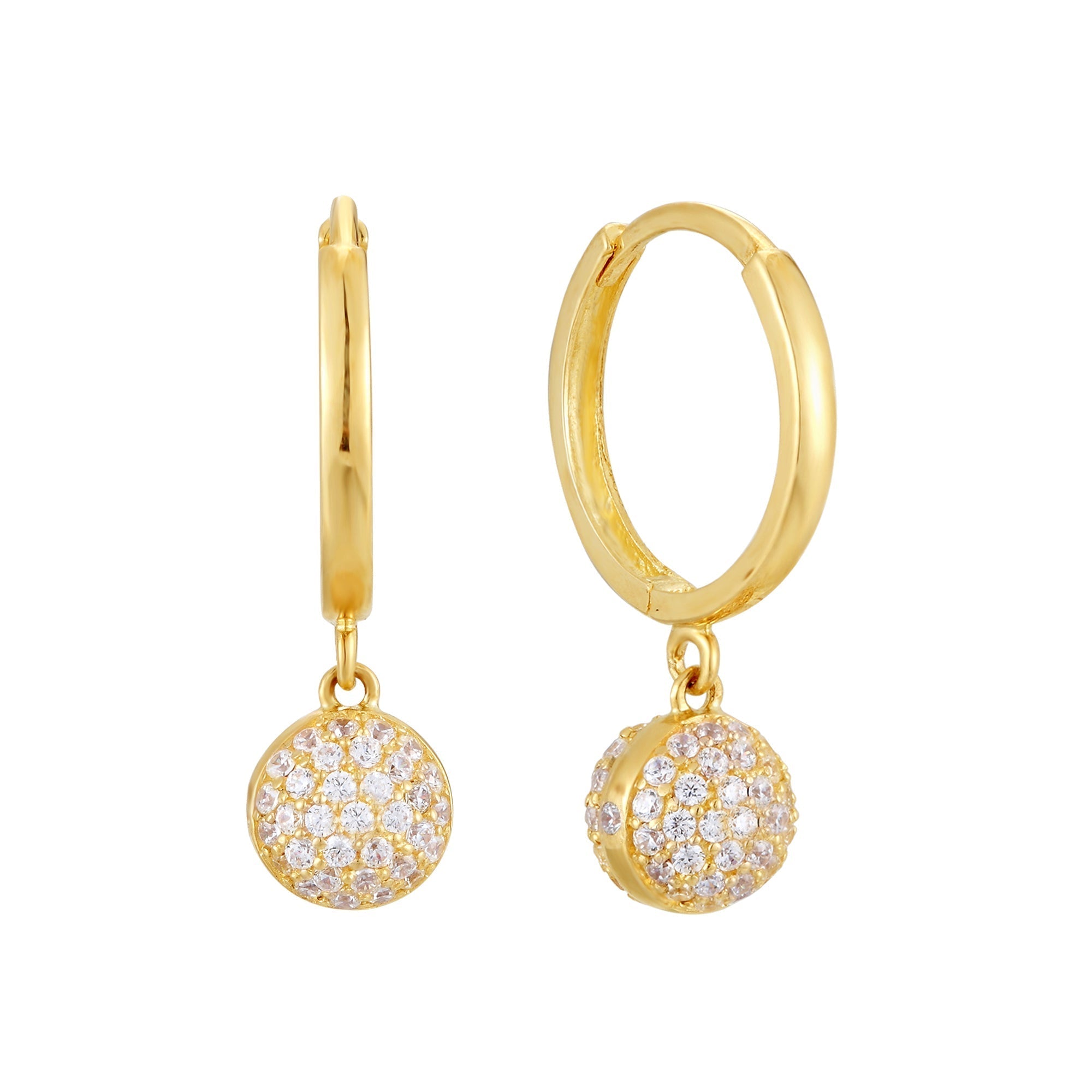 9ct Solid Gold- huggie hoops - seolgold