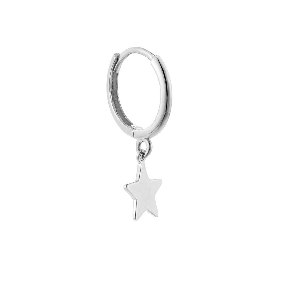 silver star hoop - seolgold