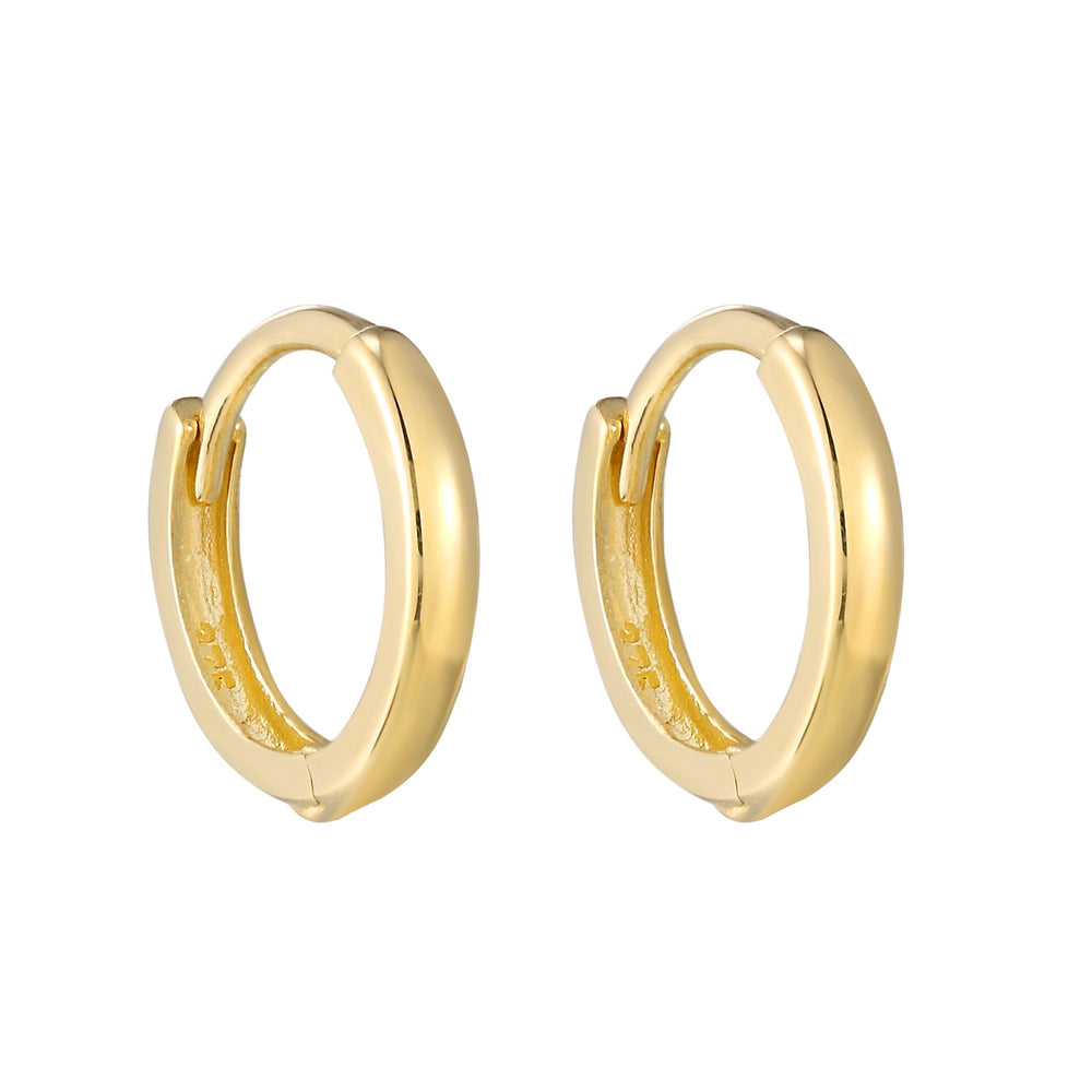 9ct Solid Gold Minimal Hoops
