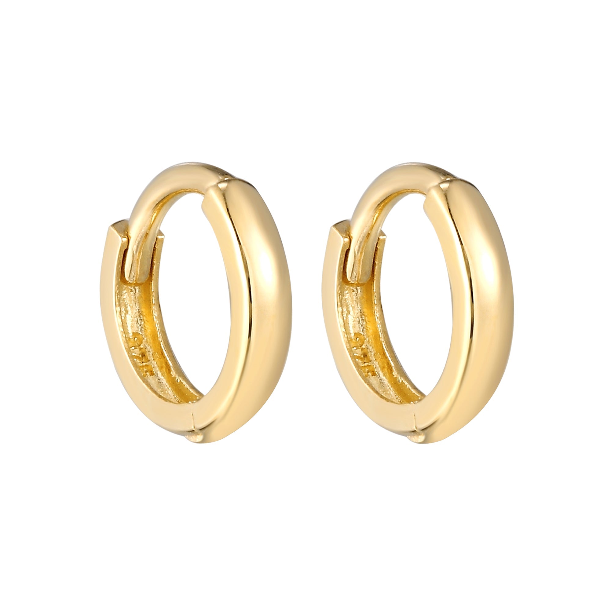 Gold Huggie Earrings - seol-gold