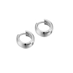 Sterling Silver Tiny Thick Huggie Earrings