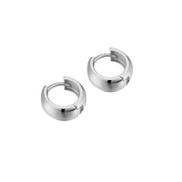 silver hoops - seolgold