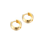 9ct Solid Gold Tiny Thick Huggie Earrings