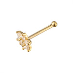 9ct Solid Gold Flower Nose Pin