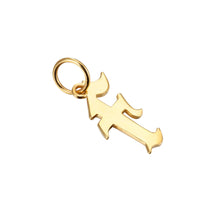 solid gold letter charm - seolgold