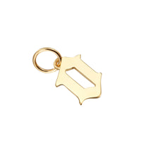 solid gold letter charm - seolgold