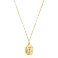 Oval Cherub Pendant - seol-gold