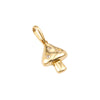9ct Solid Gold CZ Mushroom Pendant