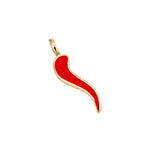 9ct Solid Gold Red Chilli Pendant